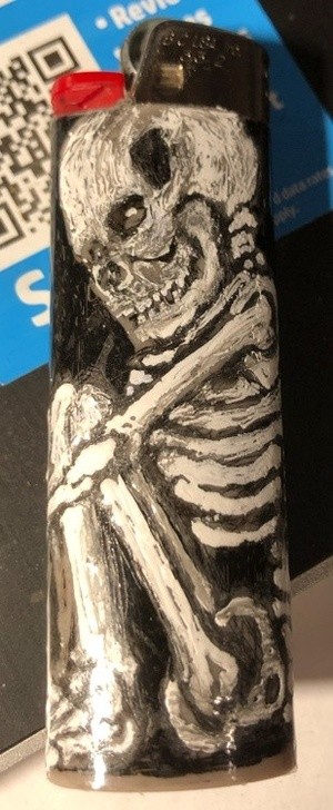 Skeleton lighter art