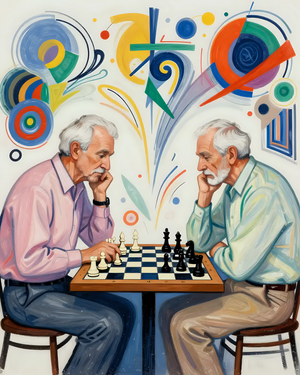 Elderly Chess Players in Competition
