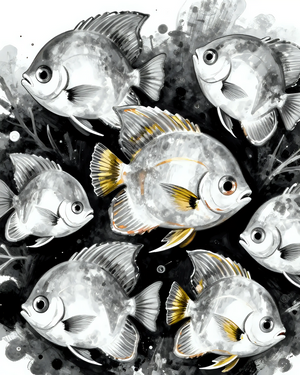 School of Silver Fish