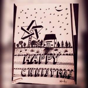 Pen art.. Happy chistmas.. 