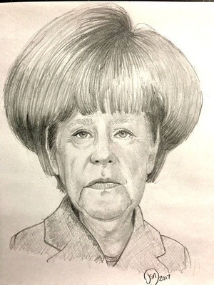 Angela Merkel Sketch