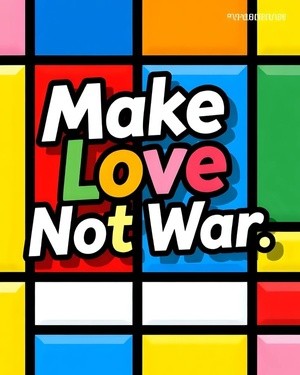 Make Love Not War Graphic