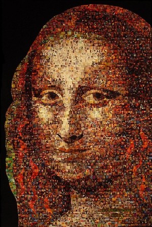 MONA LISA PHOTO MOSAIC (2012) SOLD