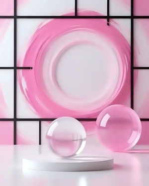 Geometric Pink Harmony