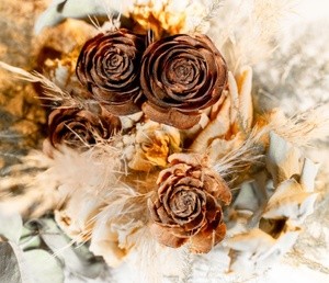 Wooden roses