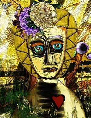 Abstract Painting The Heart is a Lonely Hunter