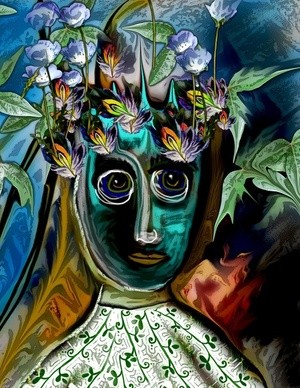 SHE LIVES IN HER OWN WORLD