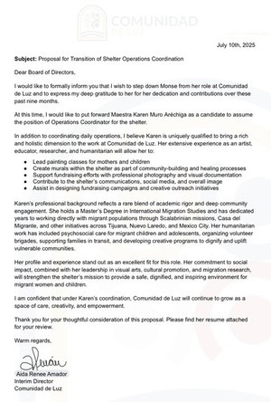 Carta de recomendación Karen Muro Aréchiga