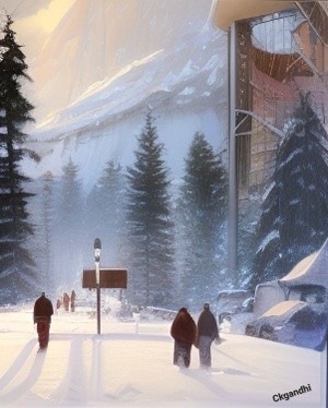 Walk after snowfall 