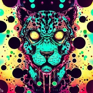 Trippy Cheetah-Neon Drip