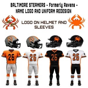 Baltimore Steamers Football Uniforms 