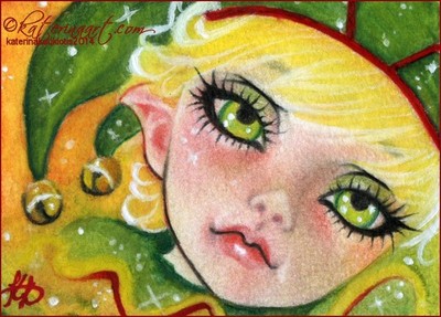 Christmas Elf ACEO