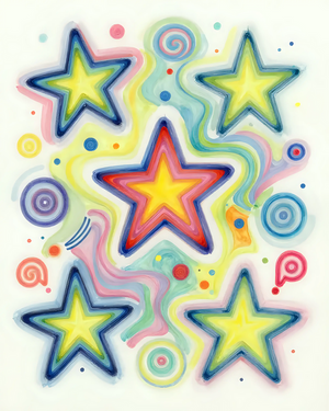 Colorful Starburst Patterns