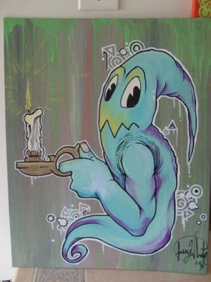 a chip on your shoulder (16x 20)
