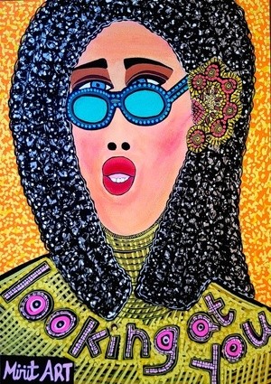 Israeli artist acrylic paintings Mirit Ben-Nun