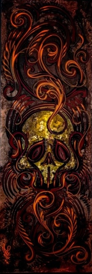 pinstriping skull