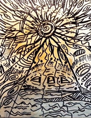 Detail from Babylon Falling