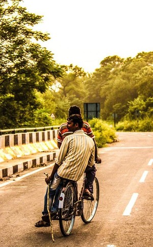 Man on cycle