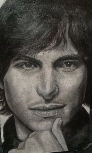 Steve Jobs painting