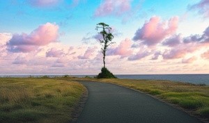 Tree on a path