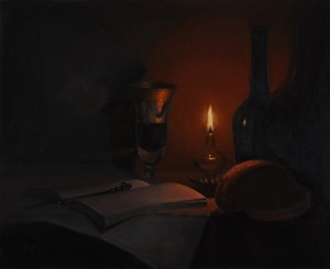 Still life with candle