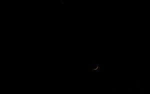 Moon and Venus