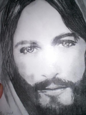 Pencil Portrait of Jesus