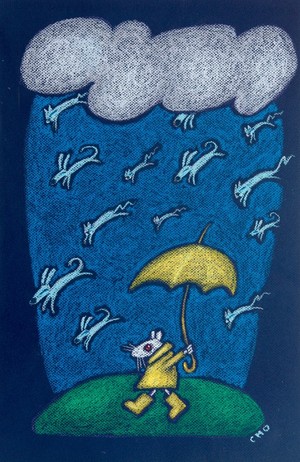 raining cats and dogs