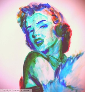 Marilyn Monroe Watercolor painting