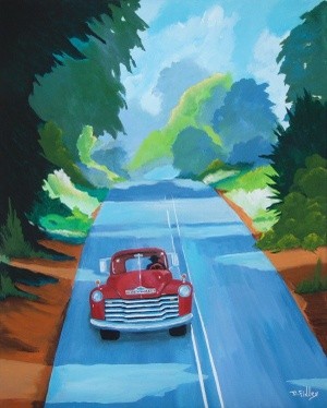 cruising on a country highway 