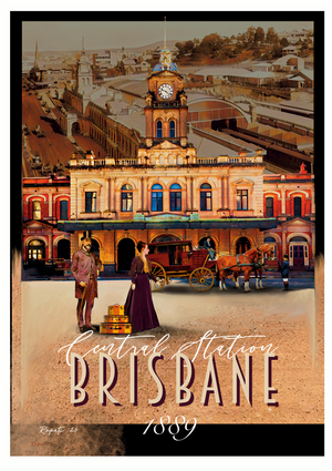 Brisbane Icons: Central Station Brisbane 1889