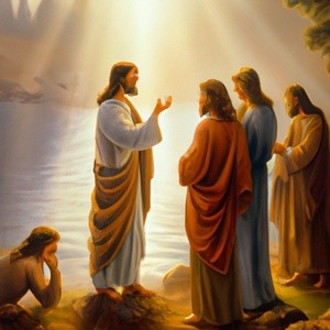 Jesus and disciples 