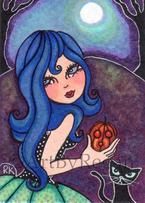 Ursula and Shadow (Aceo)