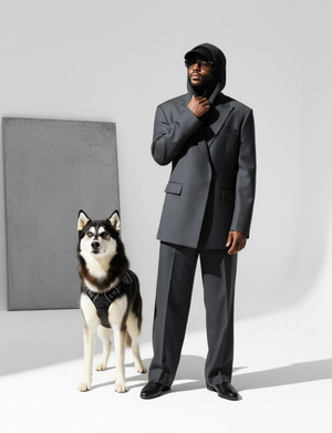 Joey and his wolfdog Polo