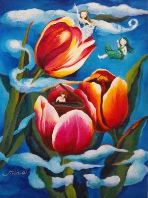 Musical Tulips Piano