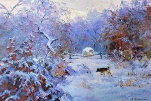 It snowed