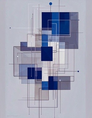 Blue grid