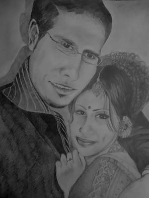 Self and Hubby Portrait