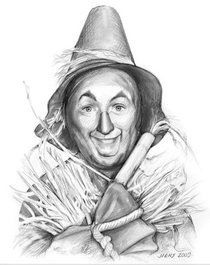 Ray Bolger as the Scarecrow in the Wizard of Oz