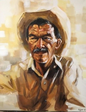 Portrait Of Mexican Farmer