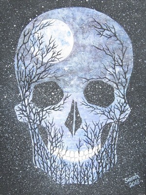 Winter Moon Skull