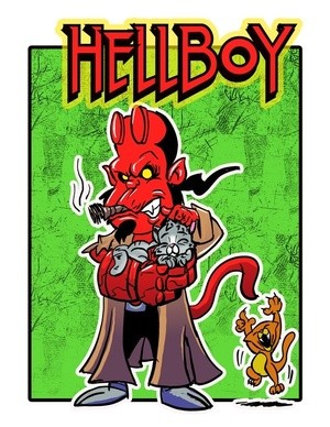 Hellboy & Cats 