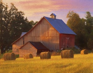 Barn.  North Here, Vermont