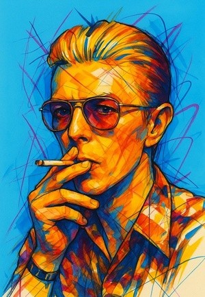 BOWIE ROUGH WILD SKETCH