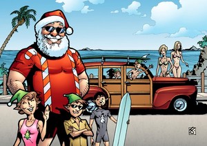 Surfin Santa