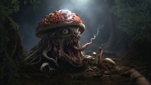 The Smoking Tongue Of The Mushroom Skull
