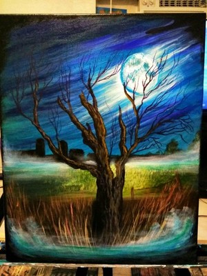 Finished Moonlit Tree