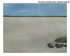 The river, Acrylic colour