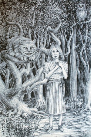 Alice and the Cheshire Cat