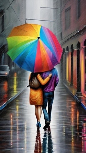 Through the rain